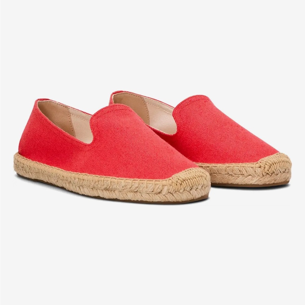 Solid Smoking Slipper Espadrille Cayenne Red 7